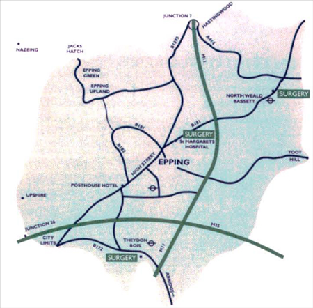 Practice area map